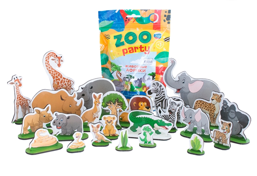 Набор  "Животные Африки" 24 героя с аксессуарами (30шт)