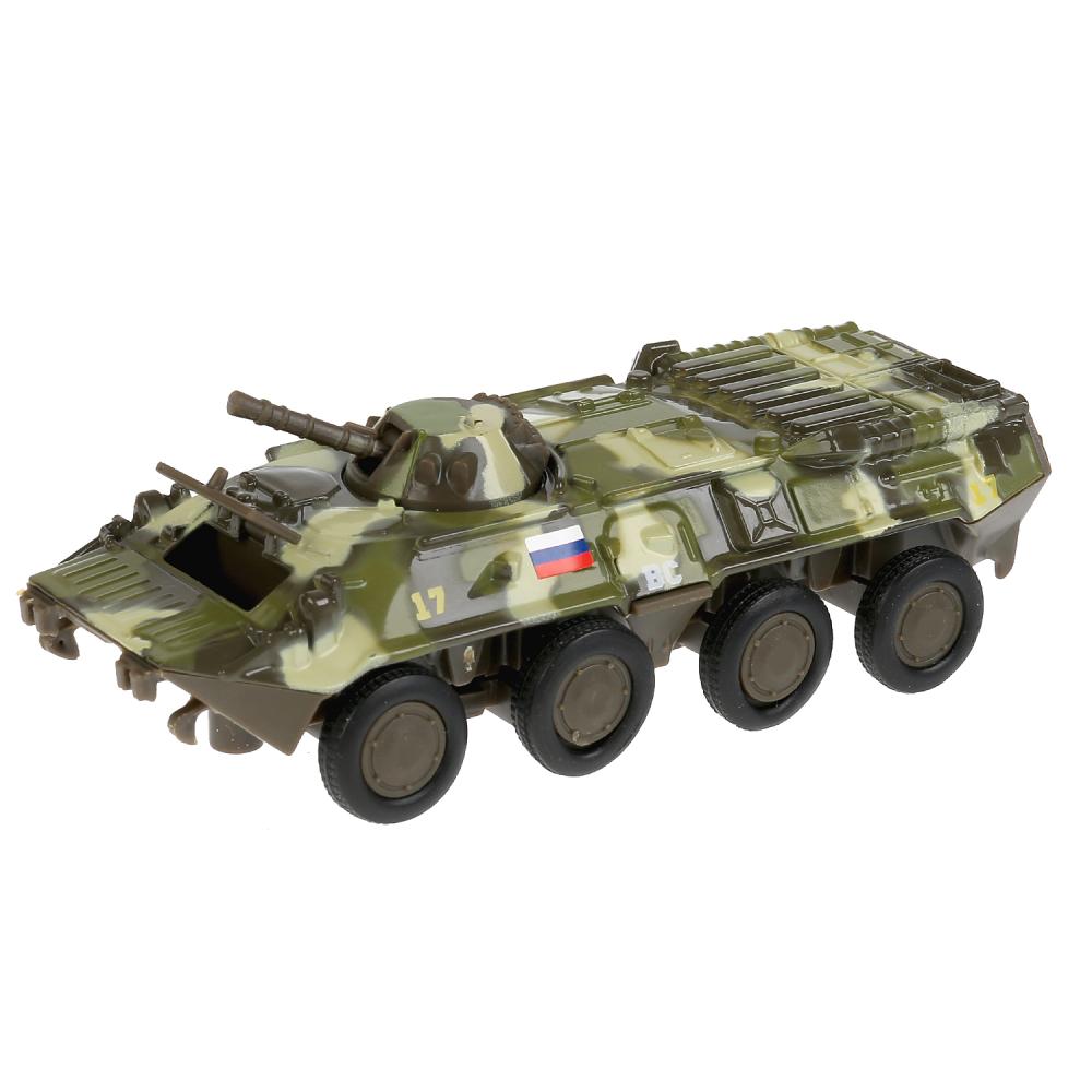 Машина металл бтр, 12 см, подвиж. дет., инерц., кор. Технопарк в кор.2*24шт
