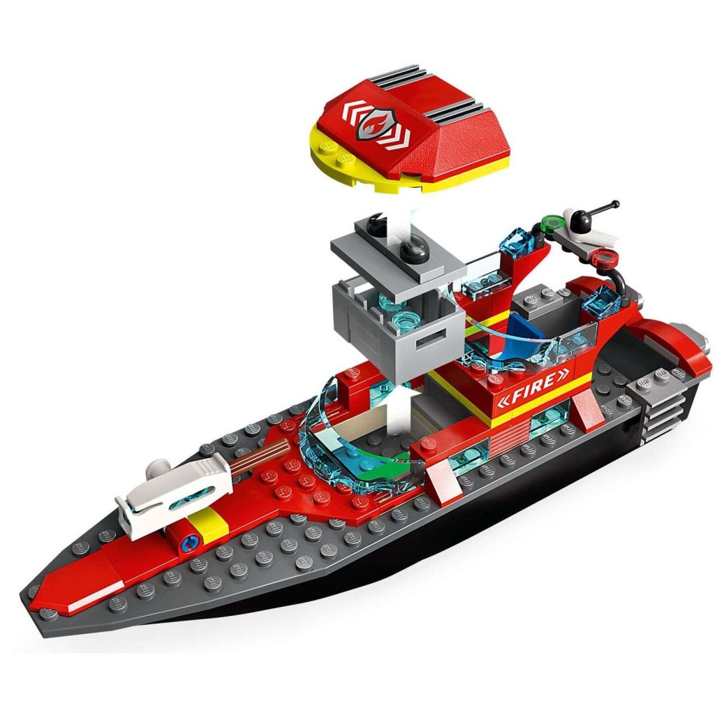 Игрушка  Конструктор LEGO City Лодка пожарной бригады 60373
