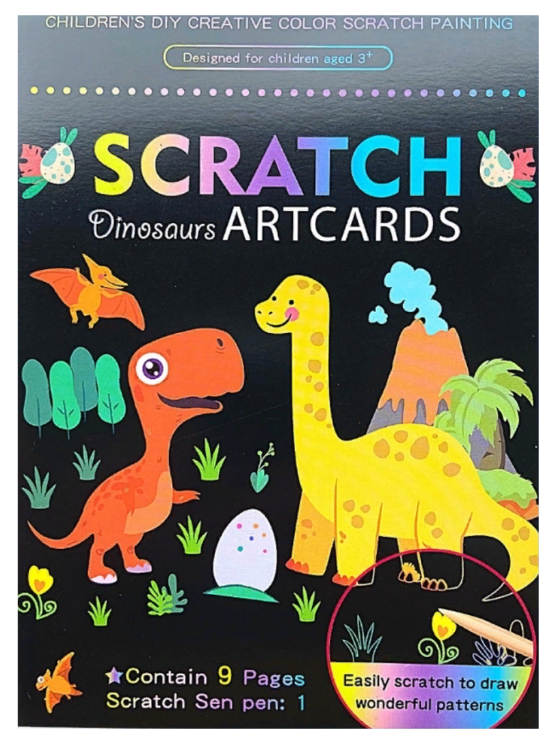 Набор для творчества Scratch Art Динозавры