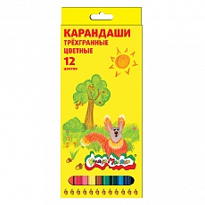 Карандаши цветные КАЛЯКА-МАЛЯКА, 12 цв. (12/240) (КТКМ12) (042735)