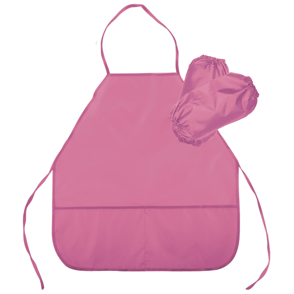 Фартук deVENTE, 45*54см, водоотталкивающая ткань, 3 кармана, нарукавники, розовый (7042001)