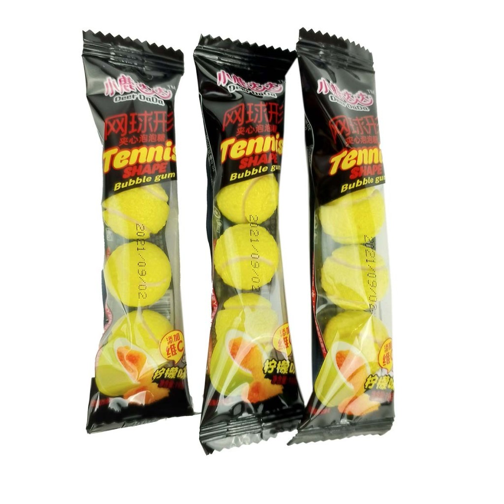 Жевательная резинка Deer DaDa Tennis в форме теннисного мяча со вкусом цитрусового микса 19 гр