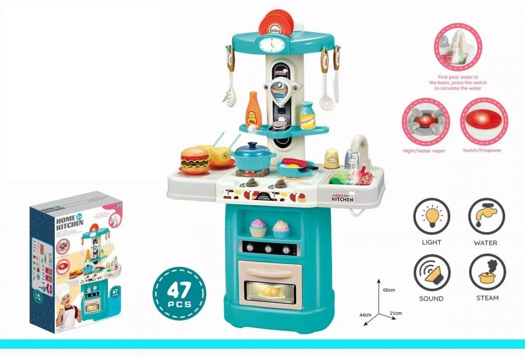 Игровой модуль Кухня №167-275/звук,свет, пар/47пр/h-66cm/кор/49,5*14,5*34