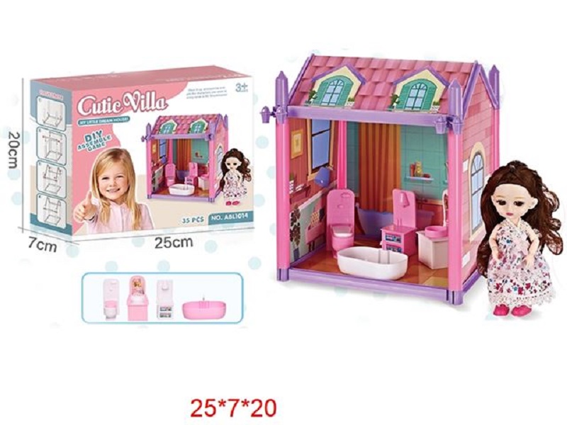 Игровой набор "Уютный домик", с куклой, в коробке