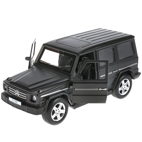 Машина металл MERCEDES-BENZ G-CLASS МАТОВЫЙ 12 см, двер, багаж, черный, кор. Технопарк в кор.2*36шт
