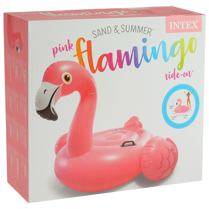 Надувной плот "Фламинго" 142*137*97см, от 3 лет