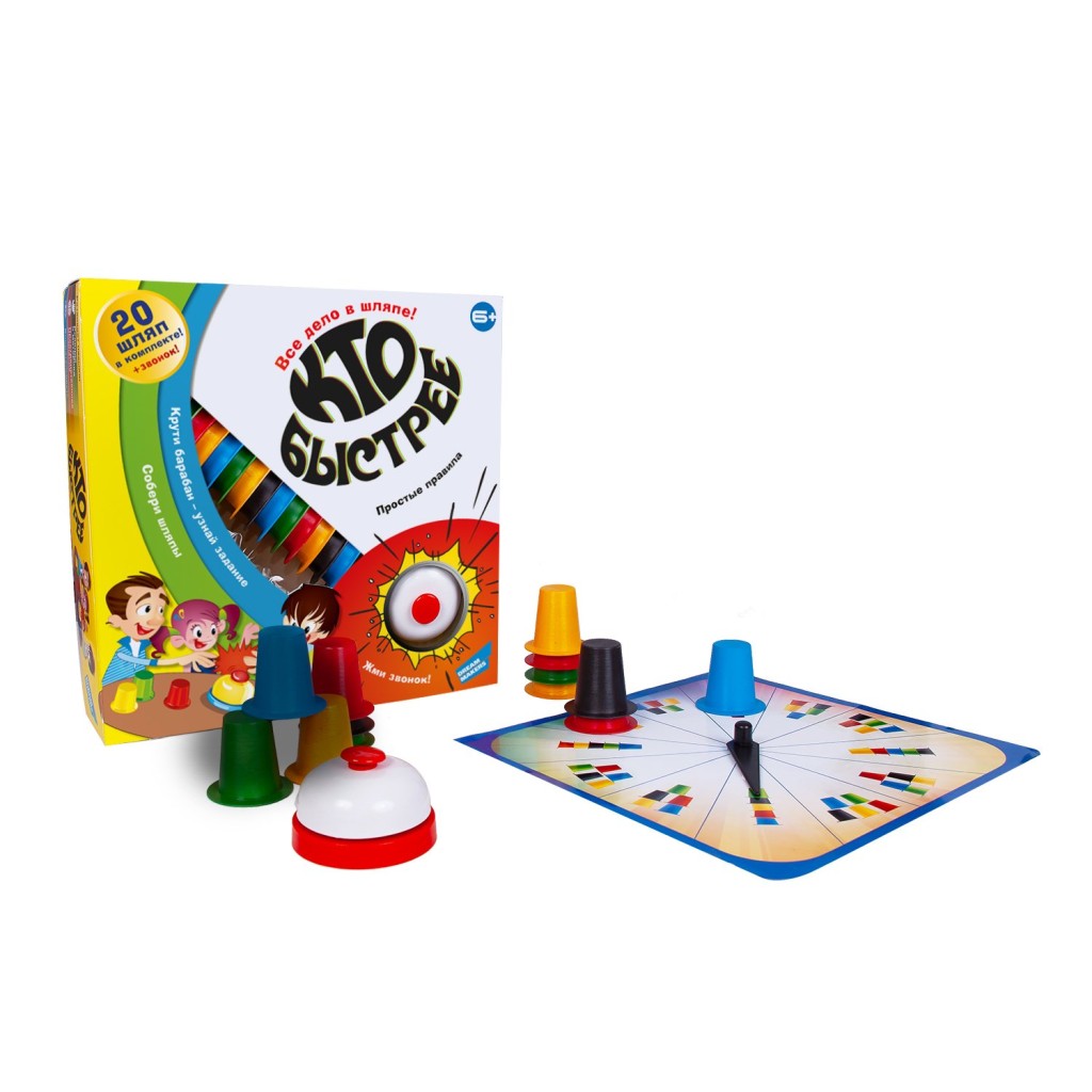 Игра детская настольная "Кто быстрее?"