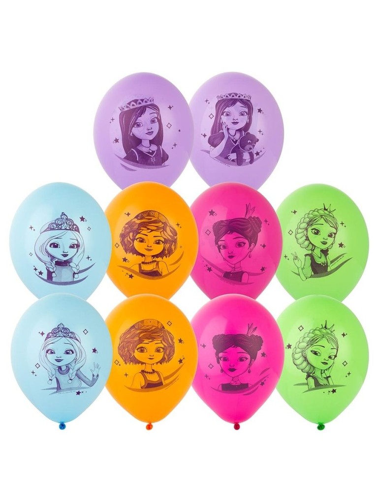 Шар с рисунком 14" Царевны