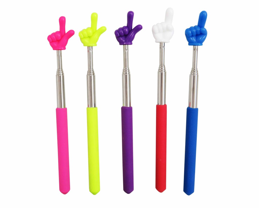 Указка с пальцем Цветная TT2548